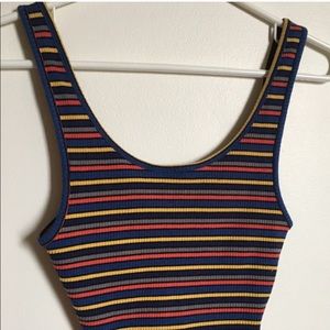 Topshop Multi Colored Crop Top NEW